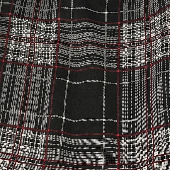 Max Studio Plaid Ruffle Striped Tank | Women's XS - Picture 3 of 5